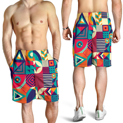 Mosaic Pattern Print Design 03 Mens Shorts
