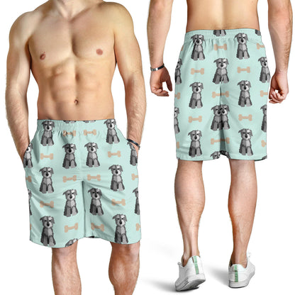 Schnauzers Pattern Print Design A03 Mens Shorts