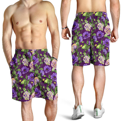 Lisianthus Pattern Print Design LT03 Mens Shorts