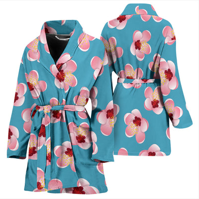 Cherry Blossom Pattern Print Design CB09 Women Bathrobe