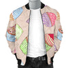 Cupcake Pattern Print Design CP06 Men Bomber Jacket