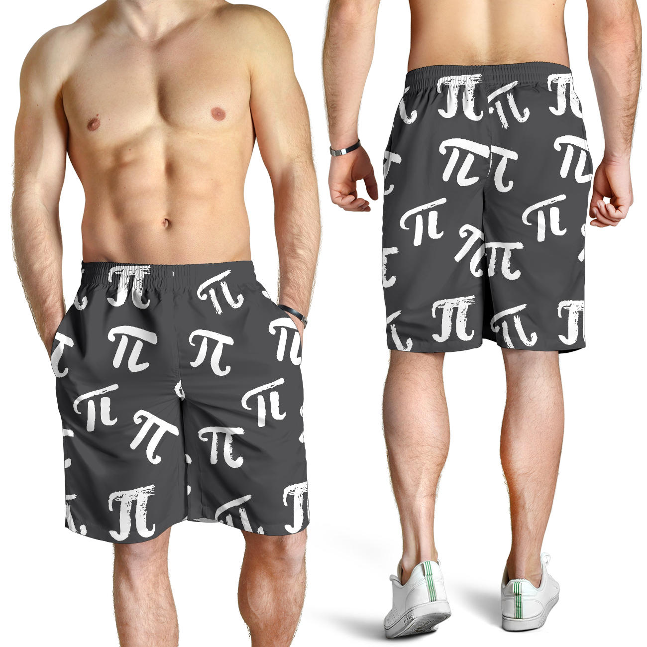 Pi Day Pattern Print Design A02 Mens Shorts