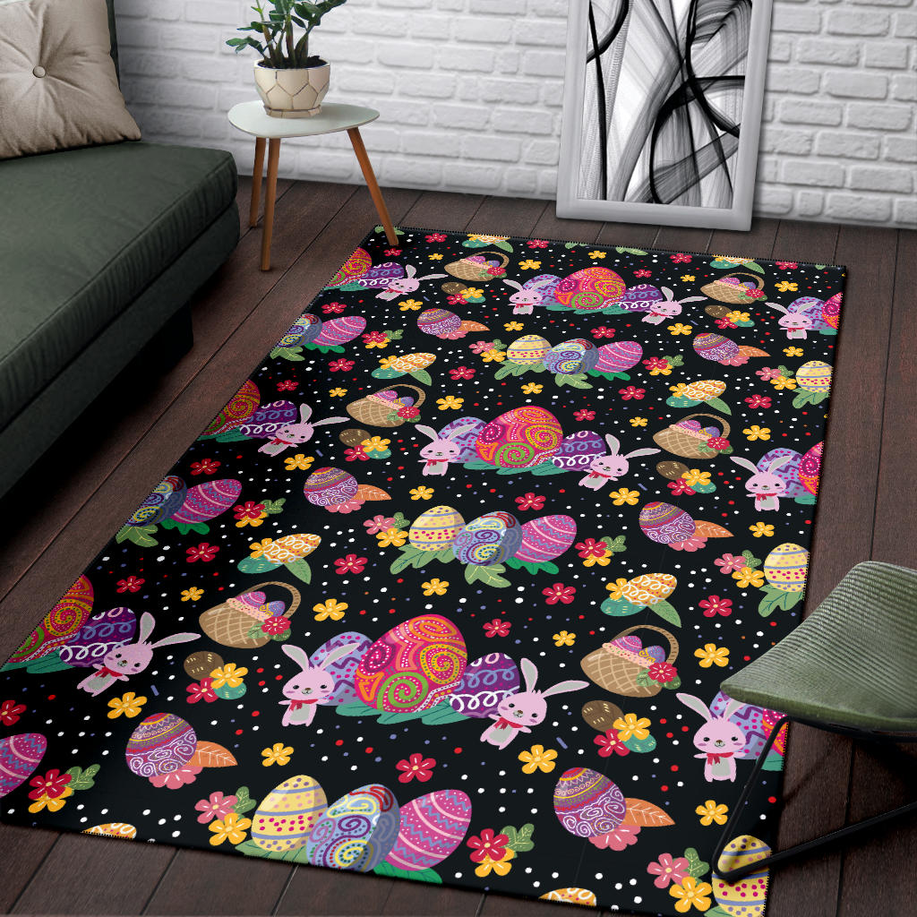 Easter Eggs Pattern Print Design RB06 Area Rugs
