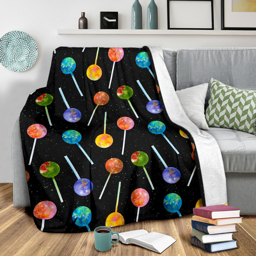 Lollipop Pattern Print Design LL04 Fleece Blanket