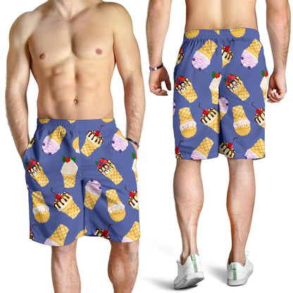 Ice Cream Pattern Print Design IC03 Mens Shorts