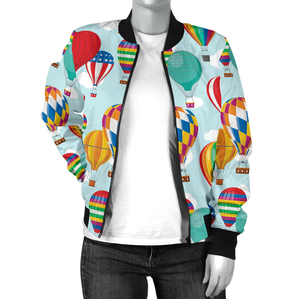 Ballon Pattern Print Design 07 Women's Bomber Jacket