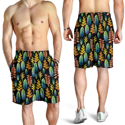 Heliconia Pattern Print Design HL03 Mens Shorts