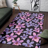 Orchid Pattern Print Design OR08 Area Rugs