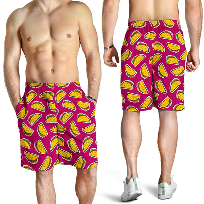 Taco Pattern Print Design TC01 Mens Shorts