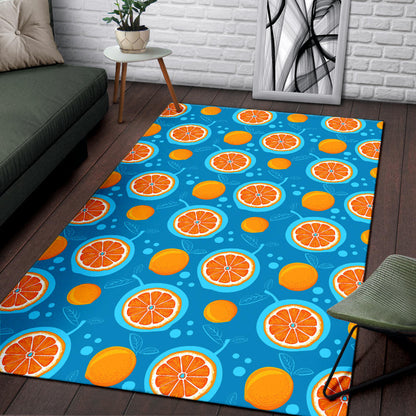 Grapefruit Pattern Print Design GF03 Area Rugs