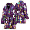 Ice Cream Pattern Print Design IC07 Women Bathrobe