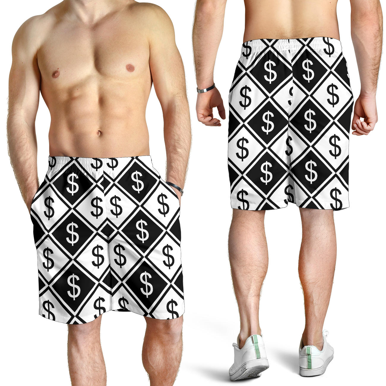 Money Pattern Print Design 04 Mens Shorts
