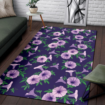 Morning Glory Pattern Print Design MG01 Area Rugs