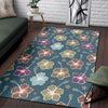 Hibiscus Pattern Print Design HB033 Area Rugs