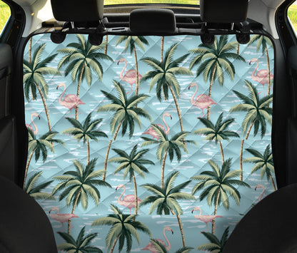 Palm Tree Pattern Print Design PT05 Rear Dog  Seat Cover