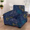 Sea Turtle Baby Print Armchair Slipcover