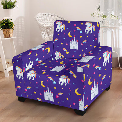 Unicorn Casttle Armchair Slipcover