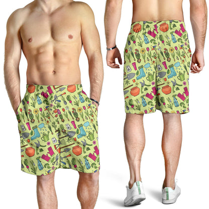 Gardening Pattern Print Design G02 Mens Shorts