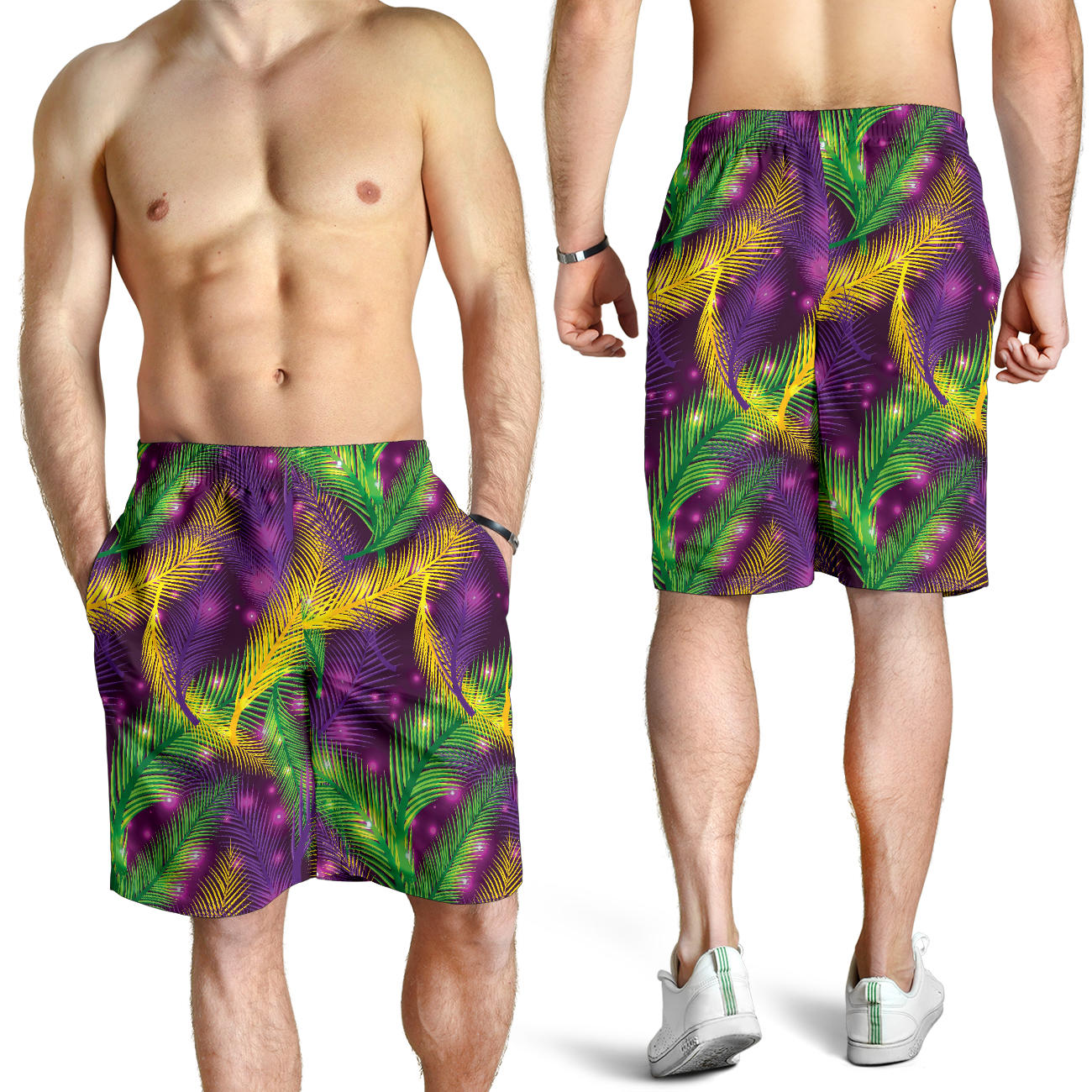 Mardi Gras Pattern Print Design 09 Mens Shorts