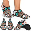 Tribal Aztec Indians pattern Aqua Water Shoes