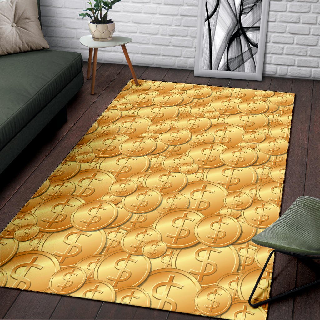 Dollar Pattern Print Design DO03 Area Rugs