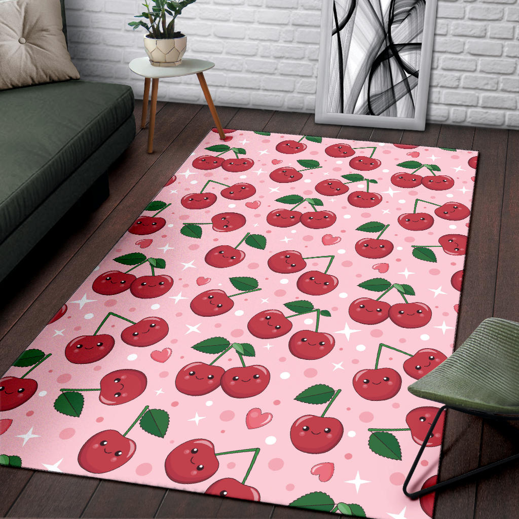 Cherry Pattern Print Design CH02 Area Rugs