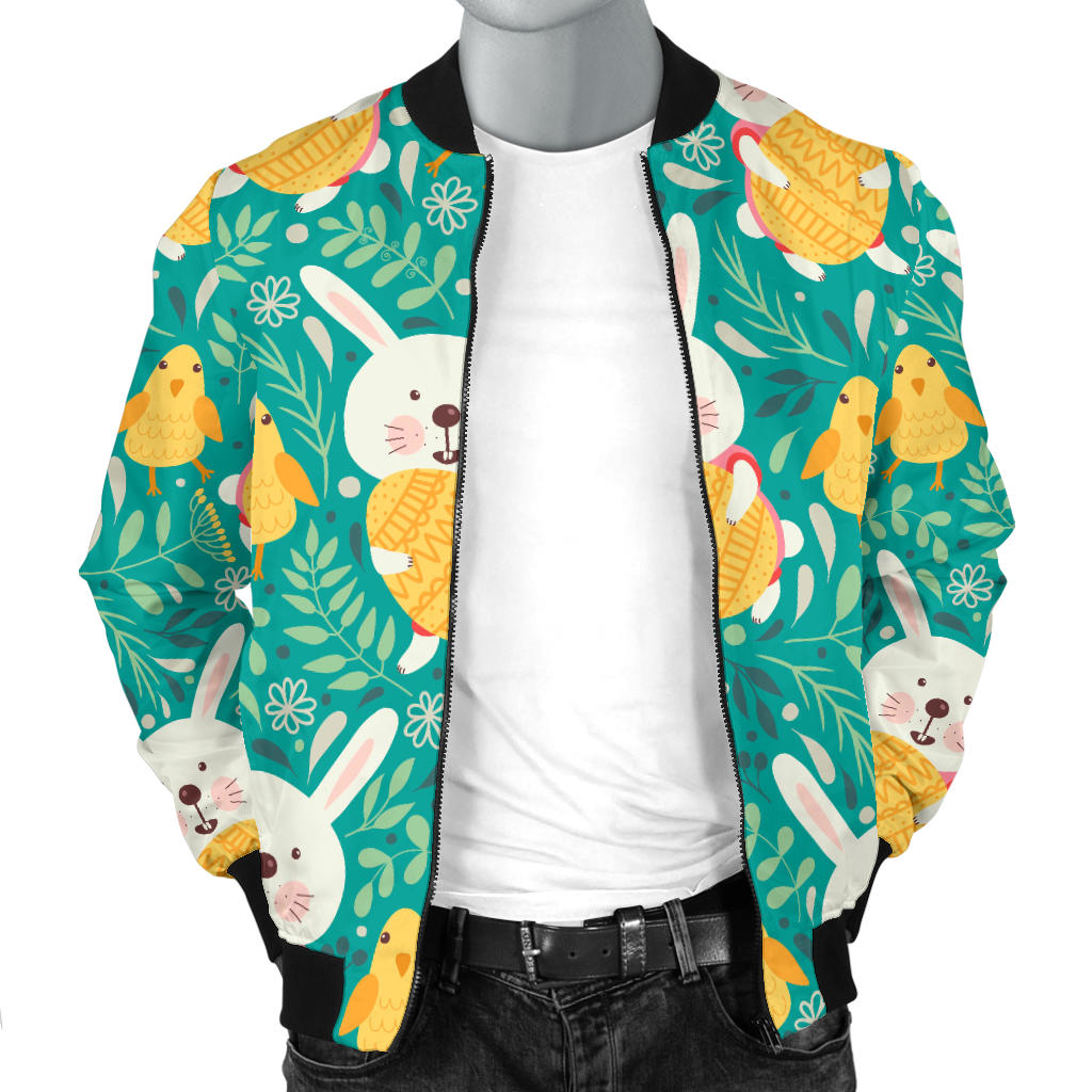 Easter Eggs Pattern Print Design RB02 Men Bomber Jacket
