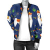 Llama Cactus Pattern Print Design 05 Women's Bomber Jacket