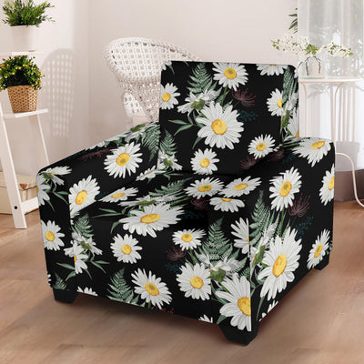 Daisy Pattern Print Design DS07 Armchair Slipcover