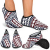 Polynesian Tribal line Aqua Water Shoes