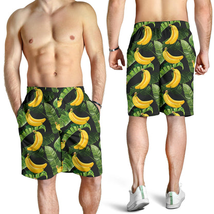 Banana Pattern Print Design BA01 Mens Shorts