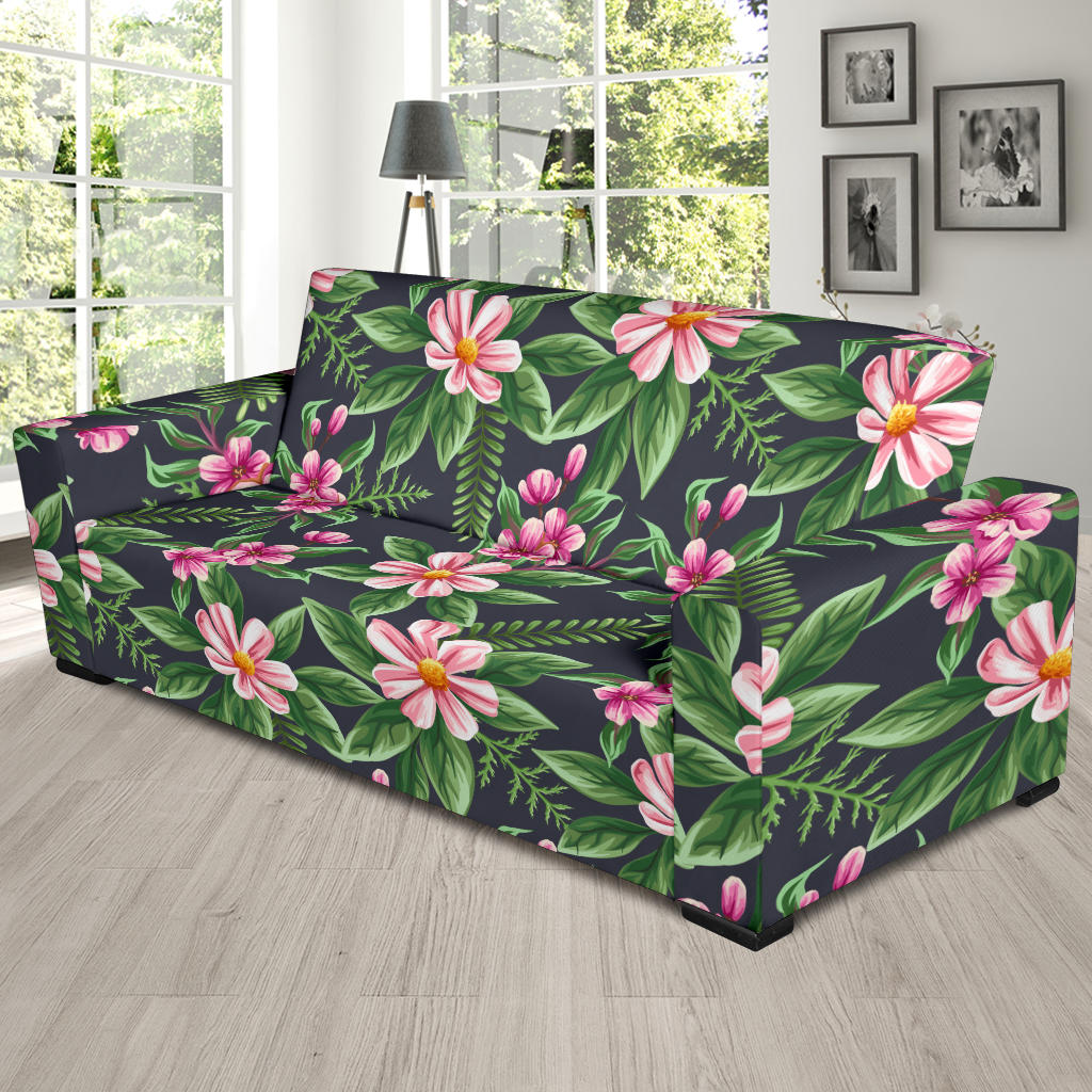 Summer Floral Pattern Print Design SF010 Sofa Slipcover
