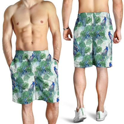 Peacock Pattern Print Design A02 Mens Shorts