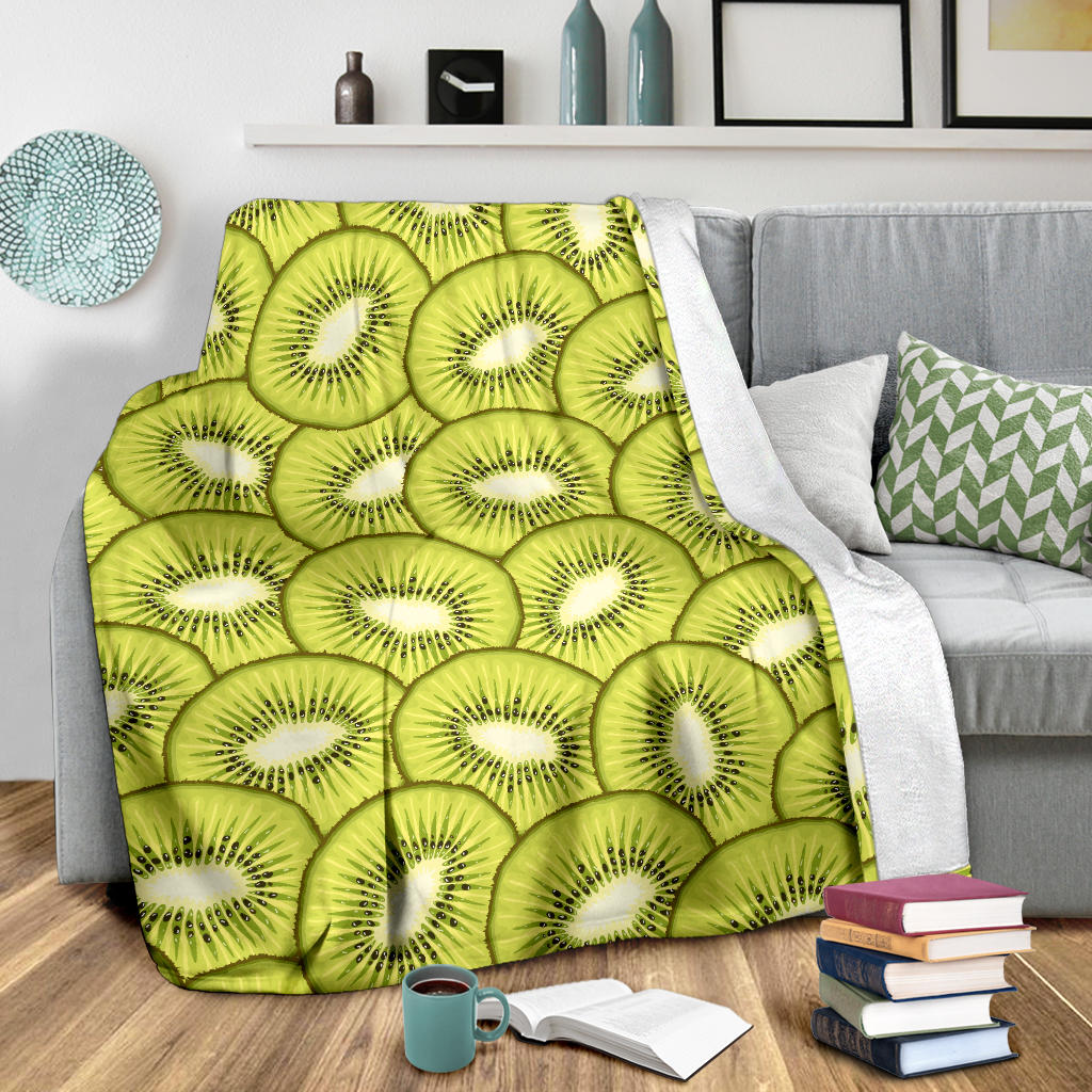 Kiwi Pattern Print Design KW07 Fleece Blanket