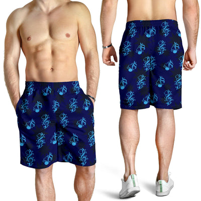 Music note Pattern Print Design A04 Mens Shorts