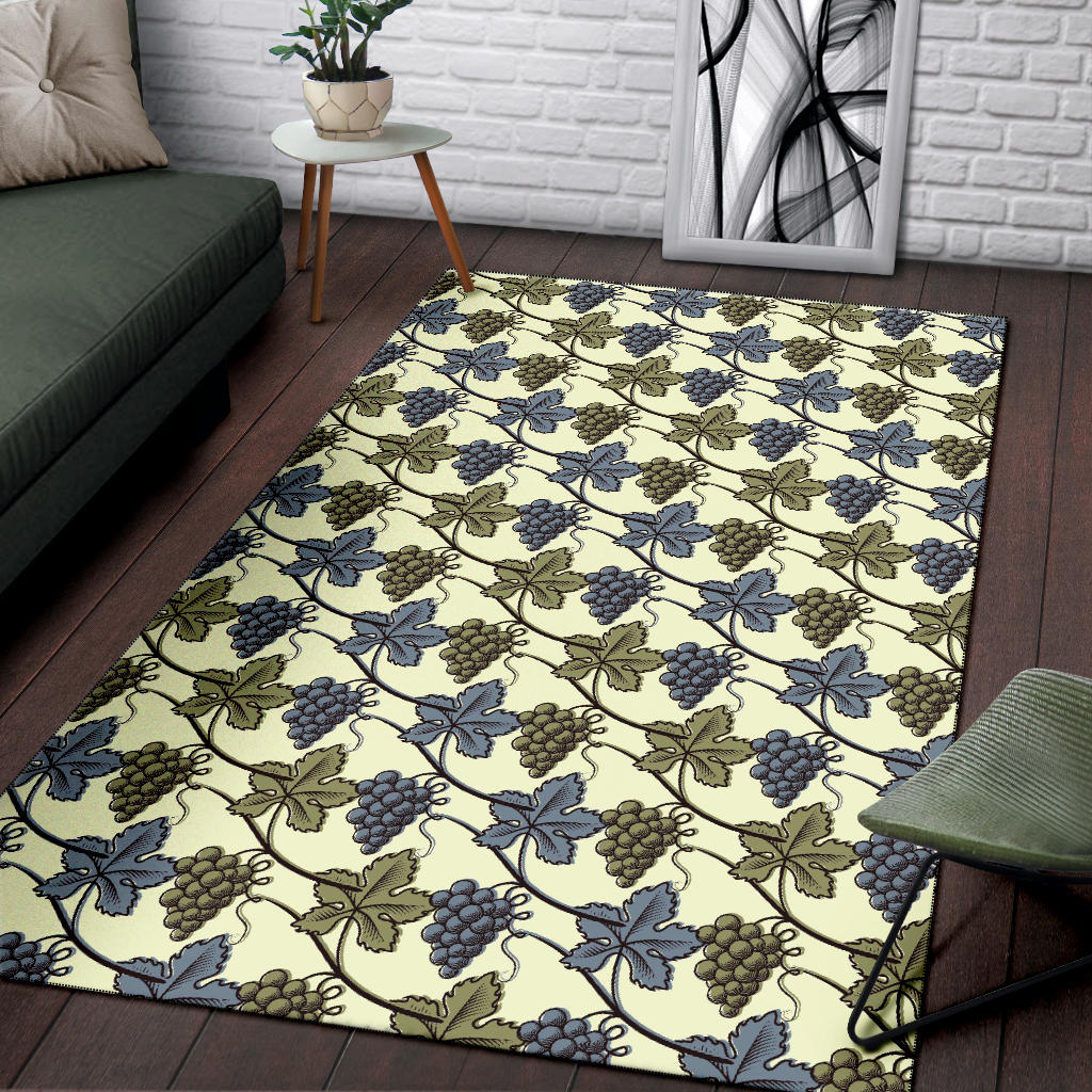 Grape Pattern Print Design GP03 Area Rugs