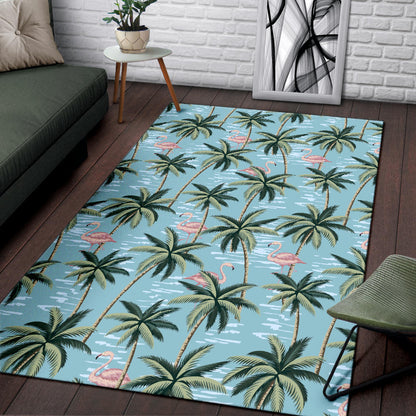 Palm Tree Pattern Print Design PT05 Area Rugs
