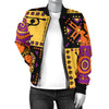 African Pattern Print Design 02 Women's Bomber Jacket