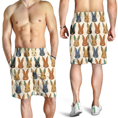 Rabbit Pattern Print Design RB04 Mens Shorts