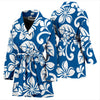 Plumeria Pattern Print Design PM013 Women Bathrobe