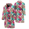 Lotus Boho Pattern Print Design LO02 Men Bathrobe