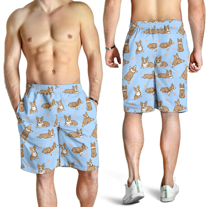Pembroke Welsh Corgis Pattern Print Design A05 Mens Shorts