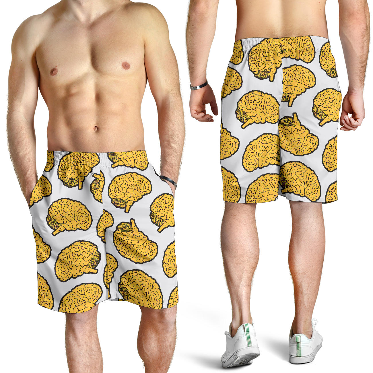 Psychology Pattern Print Design A01 Mens Shorts