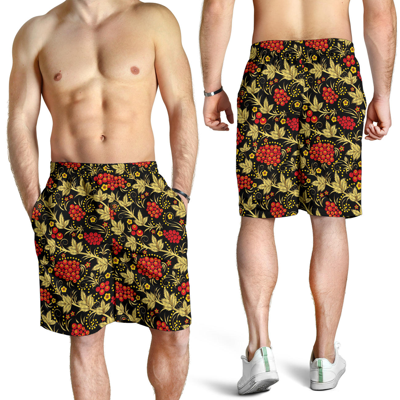 Cranberry Pattern Print Design CB02 Mens Shorts