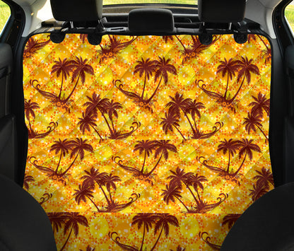Palm Tree Pattern Print Design PT012 Rear Dog  Seat Cover
