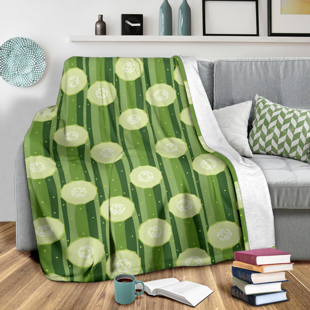 Cucumber Pattern Print Design CC03 Fleece Blanket