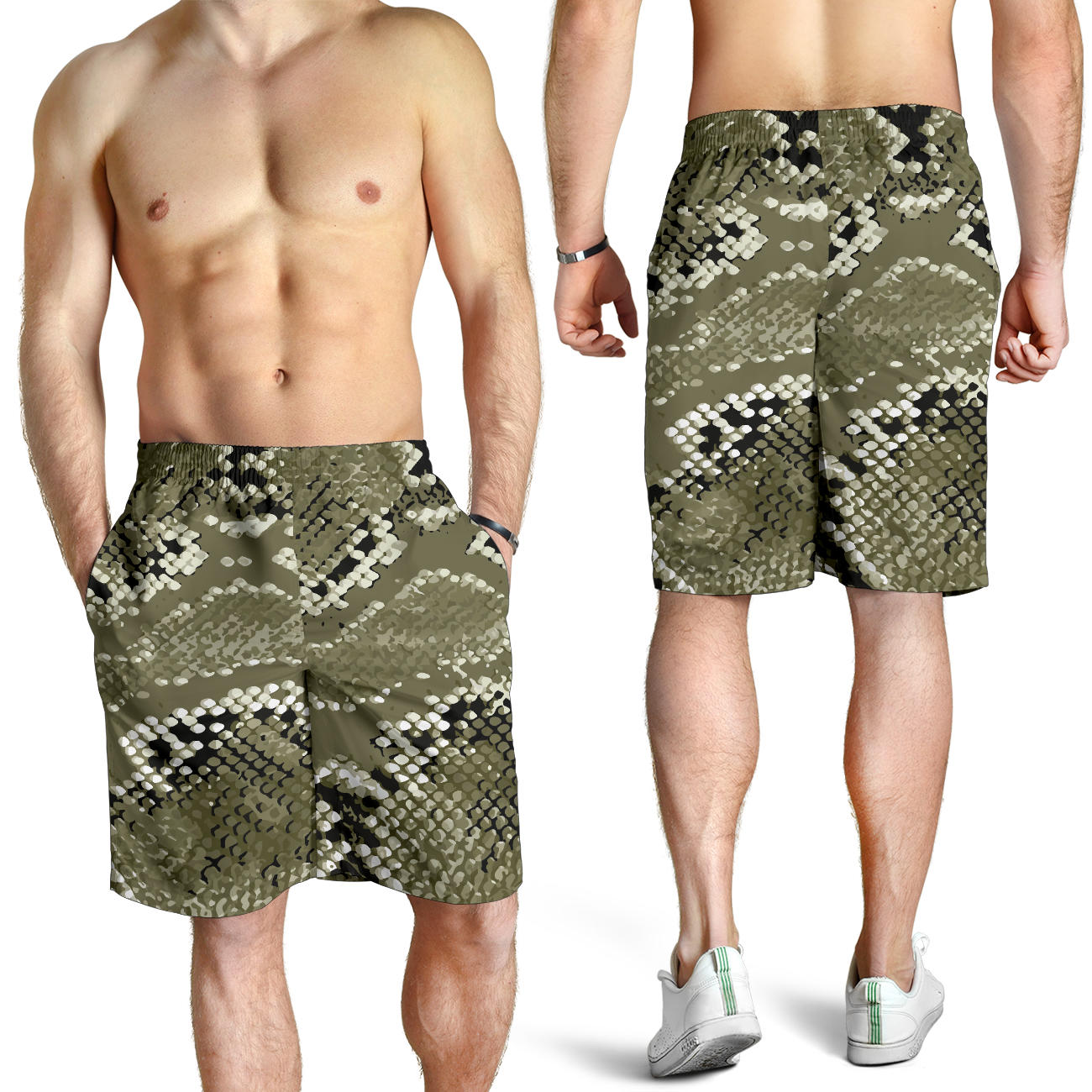 Python Pattern Print Design A04 Mens Shorts