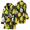 Pear Pattern Print Design PE06 Women Bathrobe