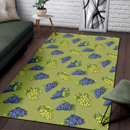 Grape Pattern Print Design GP08 Area Rugs