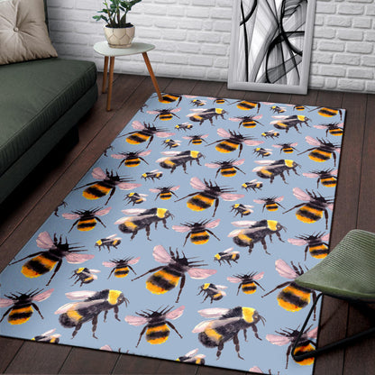 Bee Pattern Print Design BEE08 Area Rugs